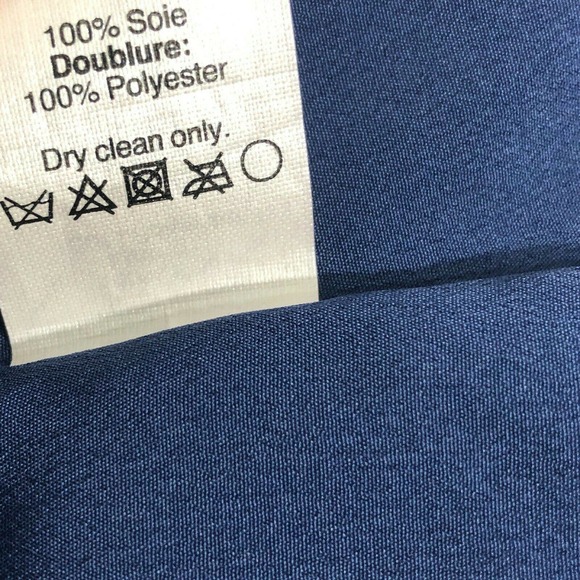 J Crew Silk Floral Tank Navy Blue Pink Size 6 - Picture 7 of 7